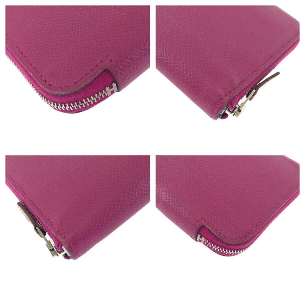HERMES Azap Long Silk In Rose Tyrien Pink Wallet with Silver Hardware, Veau E... - Picture 4 of 10